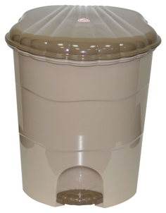 Ведро для мусора Violet с педалью латте 32 л