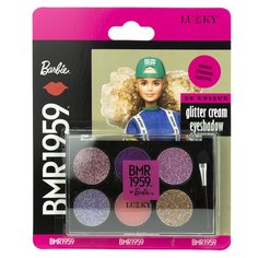 Крем-тени для век Lukky Barbie с блестками, Т20065