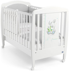 Кроватки для новорожденных CAM LETTINO CONIGLIO с рождения дизайн кролик белый