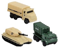 Игровой набор военных машинок, 3 шт Majorette