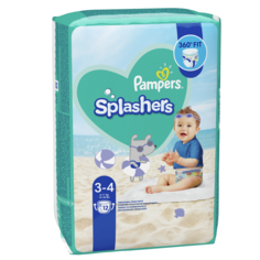 Трусики для плавания Pampers Splashers размер 3-4, 6-11 кг, 12 шт.