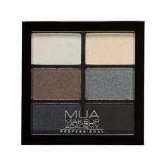 Палетка теней MUA Makeup Academy для век 6 Pan Palettes, Smokey Shadows