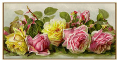 Алмазная мозаика "Винтажные розы", 39 цветов MILATO