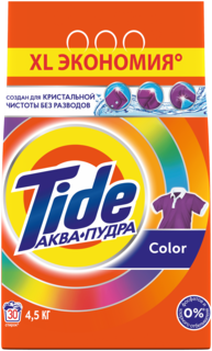 Стиральный порошок Tide Аква-Пудра Color автомат 30 стирок 4.5кг