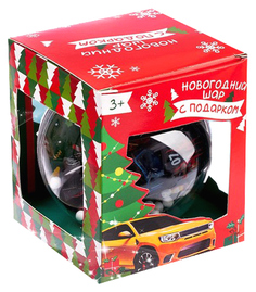 Шар на ель Woow Toys ЧЕрная машинка 3337496 8 см 1 шт.