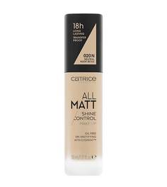 Тональная основа CATRICE All Matt Shine Control Make Up 020 N Neutral Nude Beige