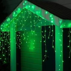 Световая бахрома HTI 3584168 3х0,9 м зеленый