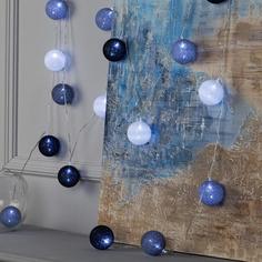 Световая гирлянда новогодняя Luazon Lighting клубки 3590723 5 м белый холодный