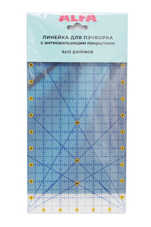 Линейка для пэчворка 6*12дюймов AF-0612 Alfa