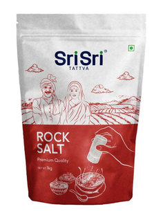 Каменная органическая розовая соль Премиум класса Rock Salt 1 кг ИНДИЯ Sri Sri Tattva