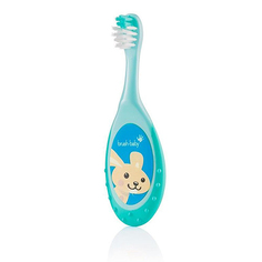 Детская зубная щетка Brush-Baby FlossBrush 0-3 года, бирюзовая BRB207 teal