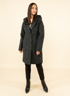 Пальто женское Galla Lady 55099 черное 50 RU