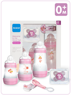 Подарочный набор для новорожденных Mam Welcome to the world Giftset розовый 62860010/5