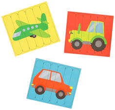 Головоломка. Собери 6 картинок. "Транспорт", двусторонние палочки Лесная мастерская