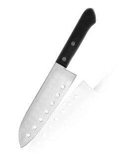 Нож кухонный, поварской, Японский Шеф Нож Сантоку Fuji Cutlery, лезвие 16,5 см, сталь Mo-V Tojiro