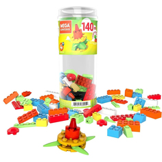 Конструктор Mattel Mega Construx Тубус средний 140 деталей GVM56