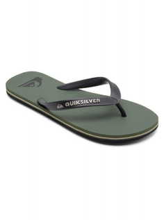 Шлепанцы мужские Quiksilver AQYL100601-XGKG зеленые 43 EU