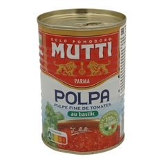 Томаты Mutti Резаные кубиками в томатном соке с базиликом 400 г