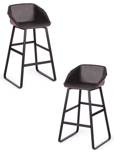 Комплект барных стульев (2 шт.) TetChair DORO (mod. 9088S) пластик, металл