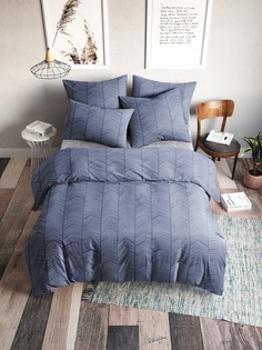 Постельное Белье Ночь Нежна "Лайнс 70419-1+70420-1 Поплин семейное (50х70)