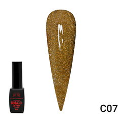 Гель-лак Disco Gel Polish Global Fashion светоотражающий 8 мл C07