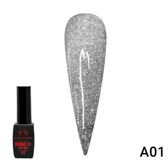 Гель-лак Disco Gel Polish Global Fashion светоотражающий мл A01