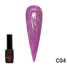 Гель-лак Disco Gel Polish Global Fashion светоотражающий 8 мл C04