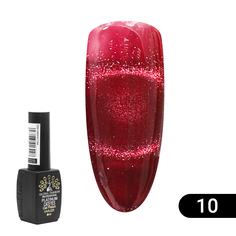Гель-лак Global Fashion кошачий глаз Platinum 10