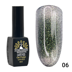 Гель-лак Global Fashion кошачий глаз 24D Wild 06