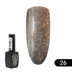 Гель-лак Global Fashion кошачий глаз Platinum 26