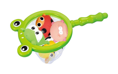 Игрушка для ванной Junfa toys Сачок с фигурками животных