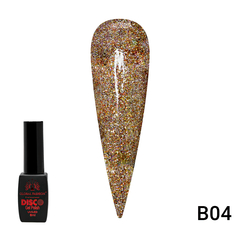 Гель-лак Disco Gel Polish Global Fashion светоотражающий 8 мл B04