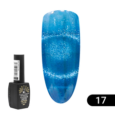 Гель-лак Global Fashion кошачий глаз Platinum 17
