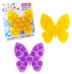 Мини-коврик для ванной Valiant Kids Collection Мотылек На присосках, 6 шт