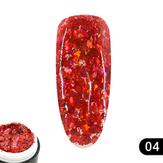 Глиттер гель Global Fashion 5 гр Glitter gel 04