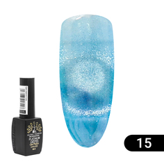 Гель-лак Global Fashion кошачий глаз Platinum 15