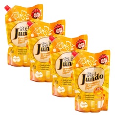 Концентрированный эко гель Jundo с гиалуроновой кислотой д/посуды Juicy Lemon 800 мл 4 шт