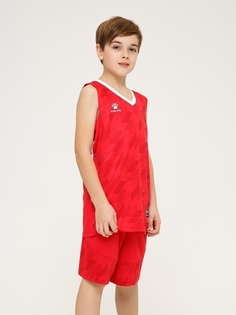 Детская баскетбольная форма KELME Basketball set KIDS красная, размер 160