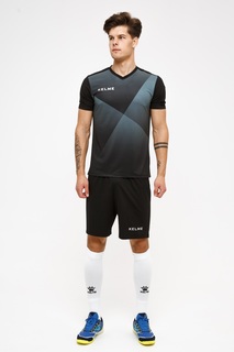Футбольная форма KELME Short sleeve Sevilla set черная, размер XS