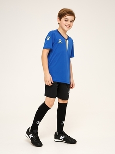 Детская футбольная форма KELME Short Sleeve Football Set Kid синяя, размер 150