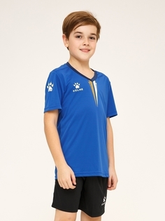 Детская футбольная форма KELME Short Sleeve Football Set Kid синяя, размер 140