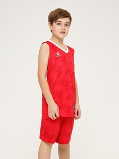 Детская баскетбольная форма KELME Basketball set KIDS красная, размер 150