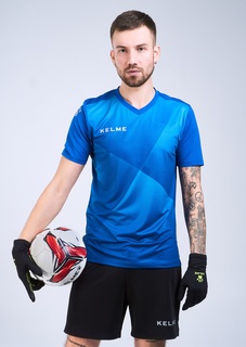 Футбольная форма KELME Short sleeve Sevilla set синяя, размер S