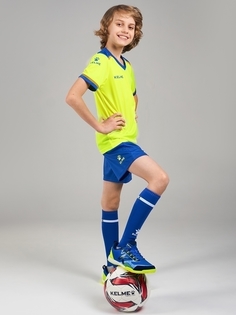 Детская футбольная форма KELME Alicante childrens uniform лимонная, размер 160