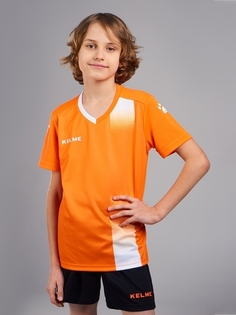 Детская футбольная форма KELME Zaragoza childrens uniform оранжевая, размер 140