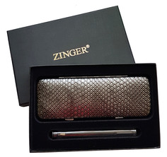 Маникюрный набор Zinger MSFE-401-2 S, коричневый, 7 предметов + пинцет Singer