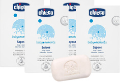 Мыло детское Chicco Baby Moments 4х100 г