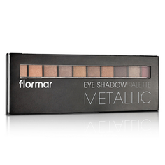 Палетка теней для век Flormar Metallic