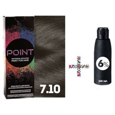 Крем-краска для волос POINT 7.10 и крем-окислитель 6%