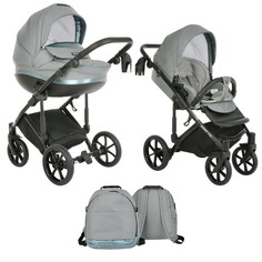 TUTIS Коляска 2 в1 Mimi Styleкороб+прогулка Turquoise